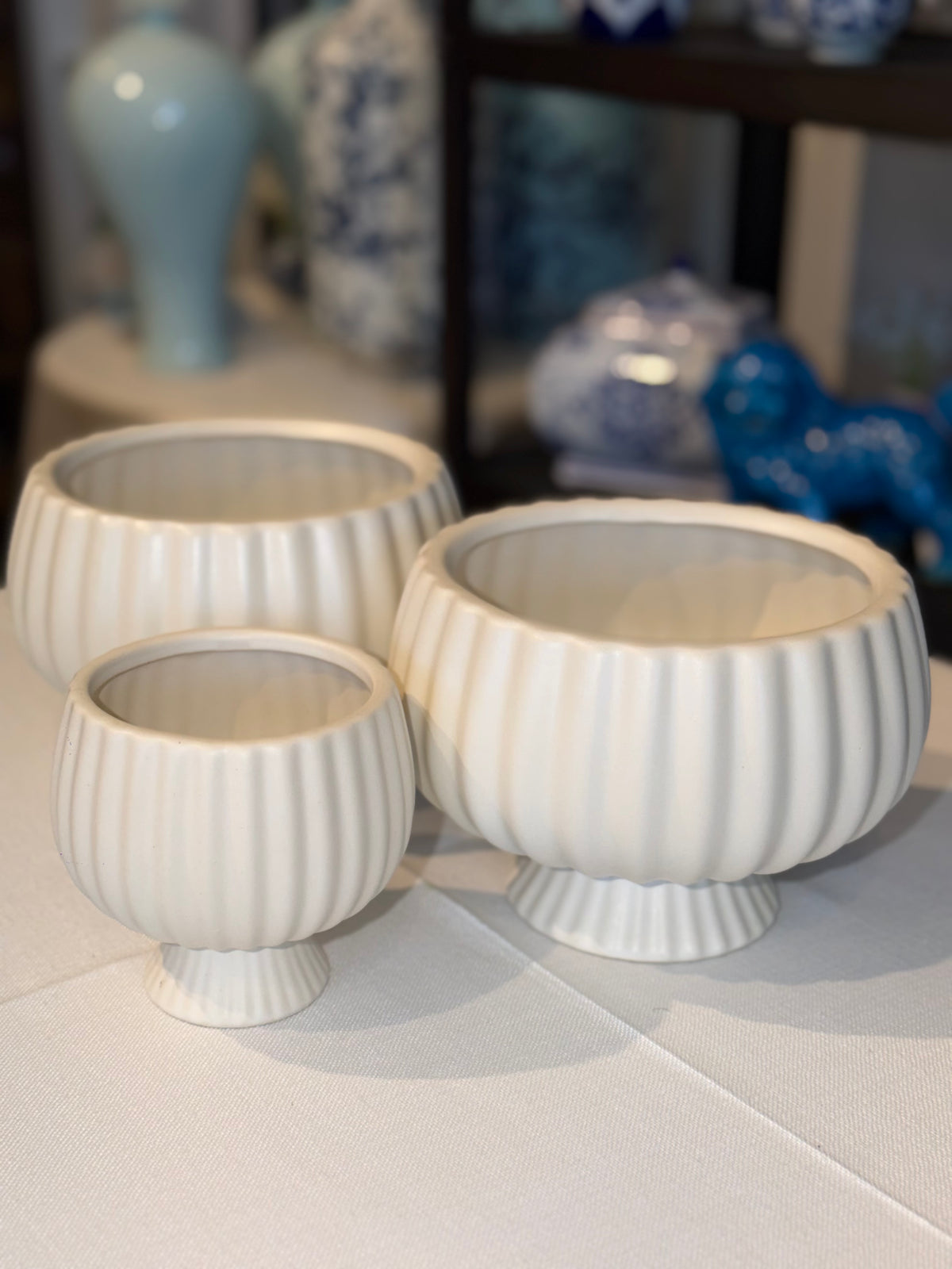 Ribbed Ceramic Bowl