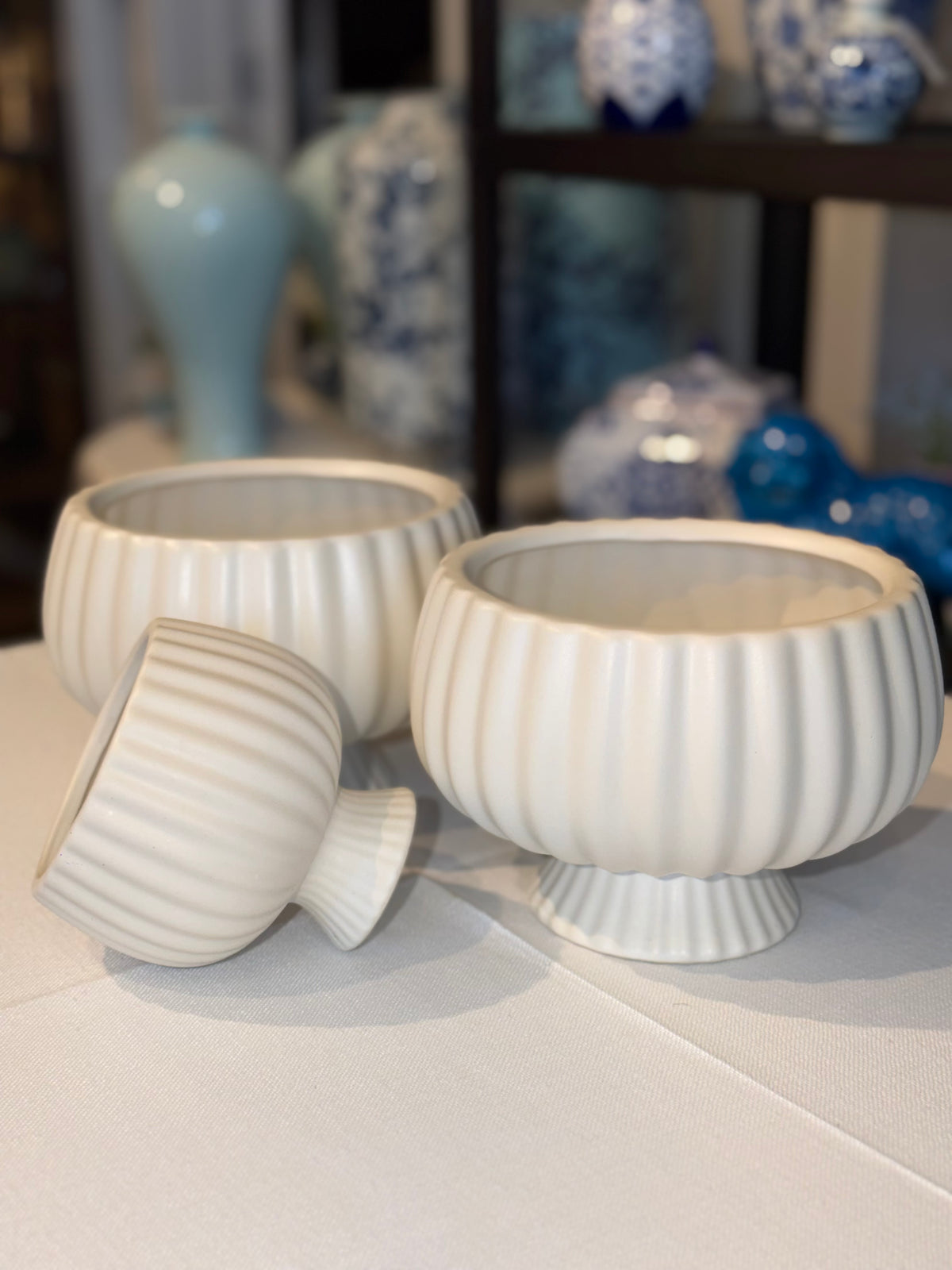 Ribbed Ceramic Bowl