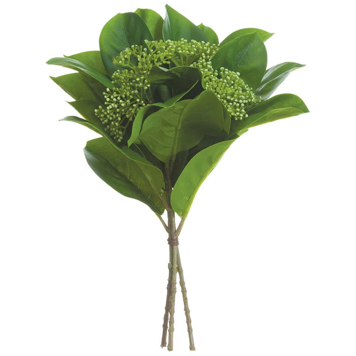 12.5" Lemon Leaf & Berry Bunch