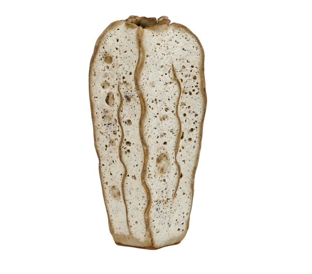 White Moss Luffa Vase