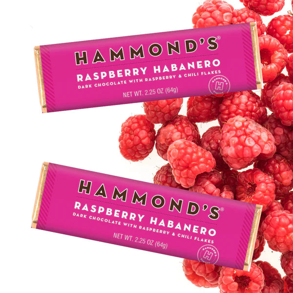 Raspberry Habanero Dark Chocolate Candy Bar