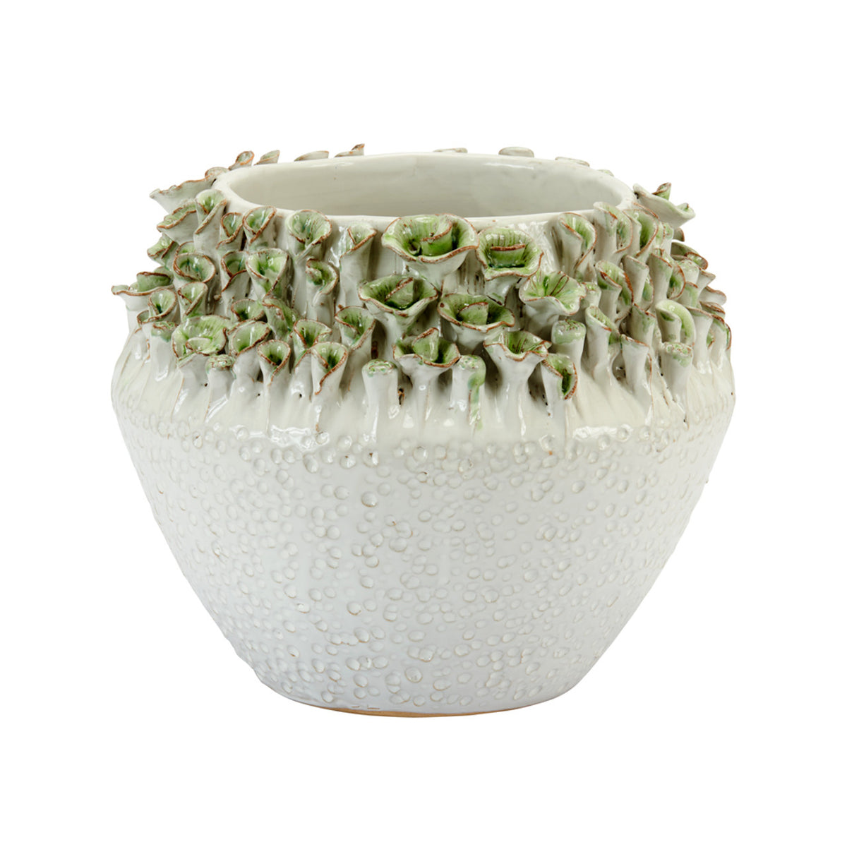 Green Flower Design Vase