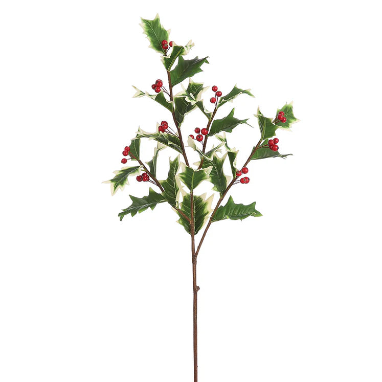 32&quot; Holly Leaf Branch
