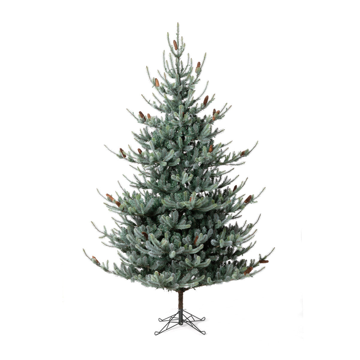 9&#39; Blue Spruce Christmas Tree, Clear and Multi Lights