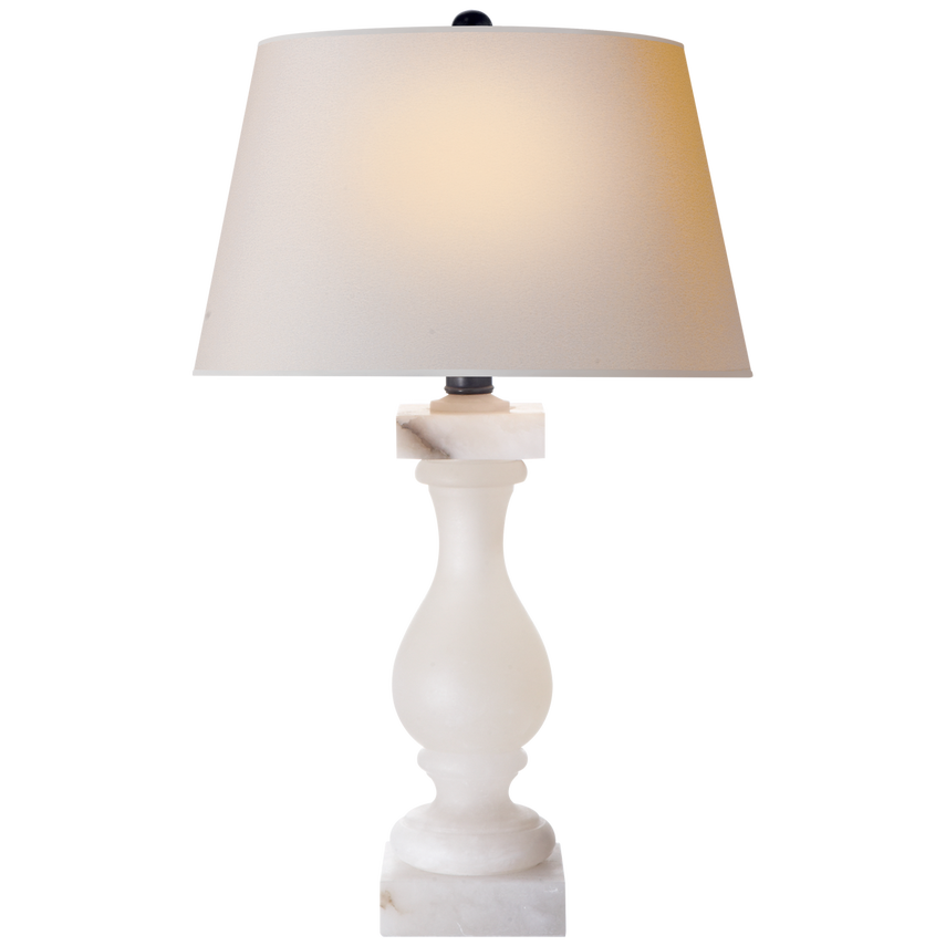 Balustrade Table Lamp - Alabaster