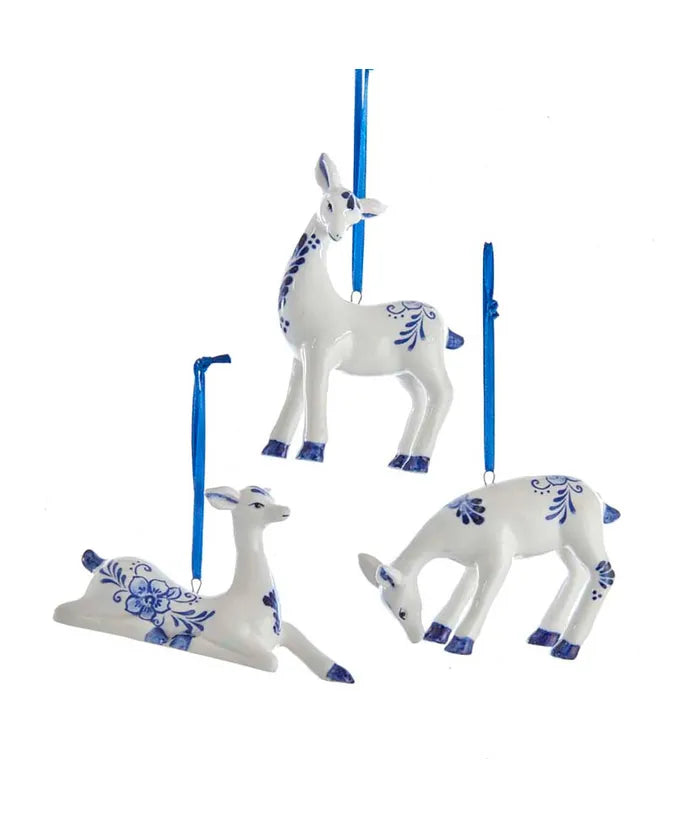 Porcelain Deer Ornaments