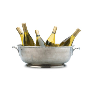 Beaded Footed Oval Basin