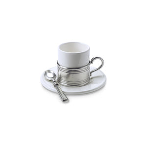 Espresso Cup with Ceramic Saucer