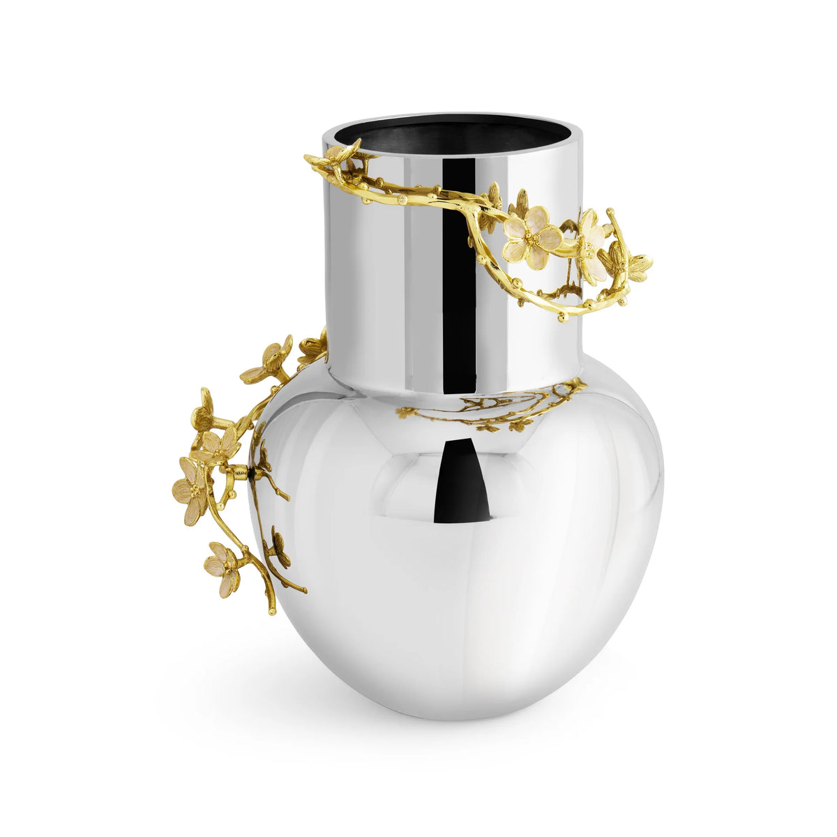 Cherry Blossom Vase - Silver