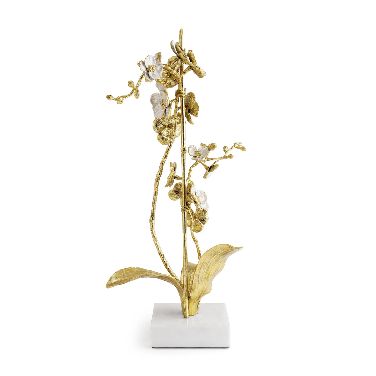 Golden Orchid Large Stem Sculpture