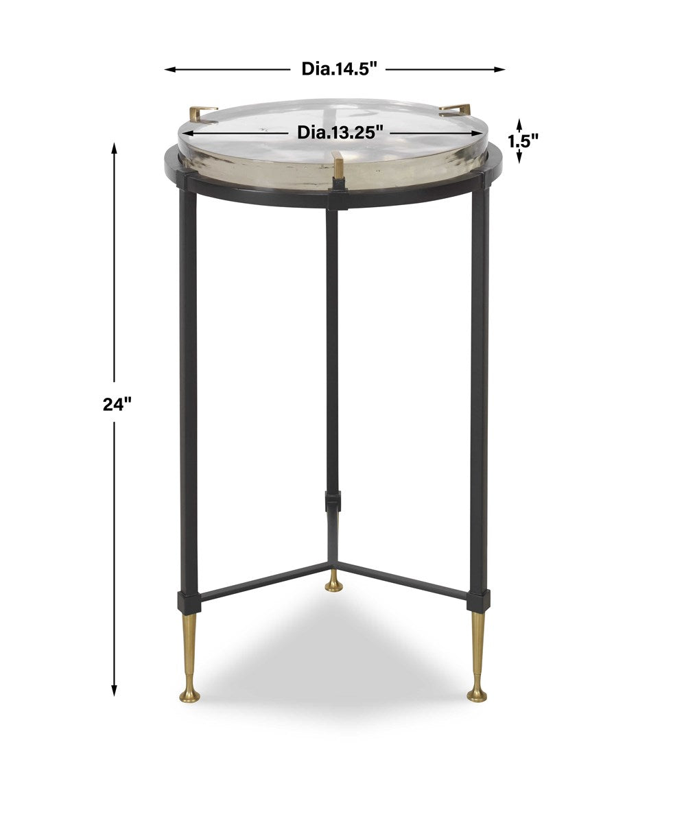 Ice Block Accent Table