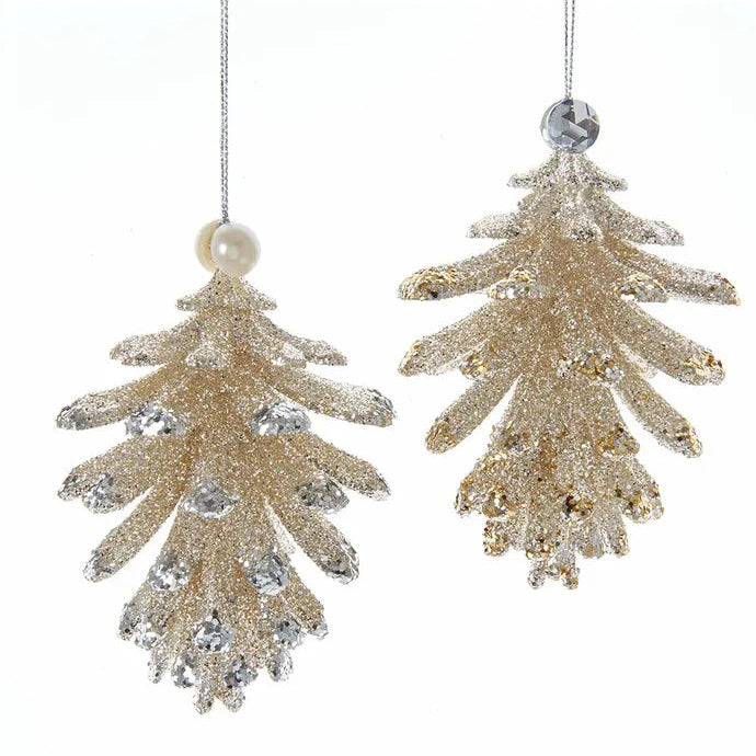 Glitter Pinecone Ornaments
