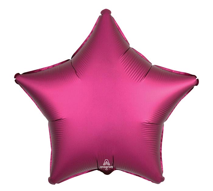 Pomegranate Satin Star Balloon