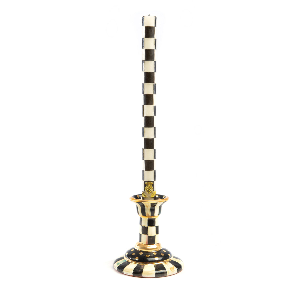 Courtly Check Column Candlestick