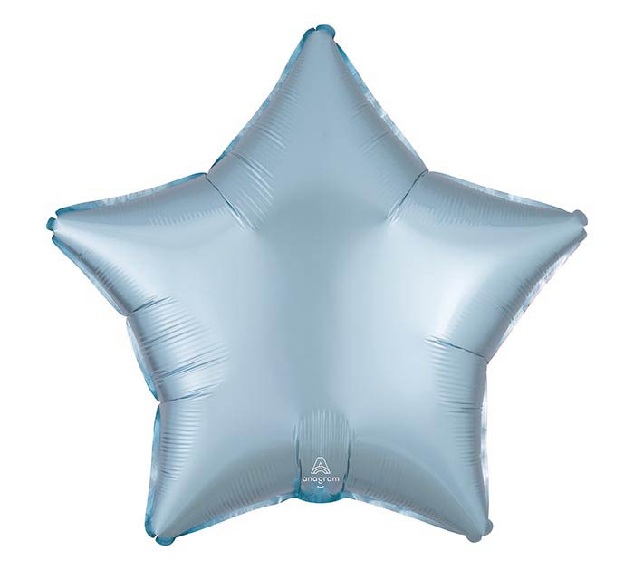 Pastel Blue Star Satin Balloon