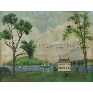 Landscape Ships in the Harbor Landscape 23x30