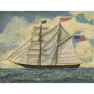 Ship Folger Ship 23x30