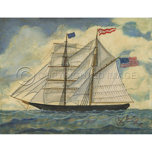 Ship Folger Ship 23x30