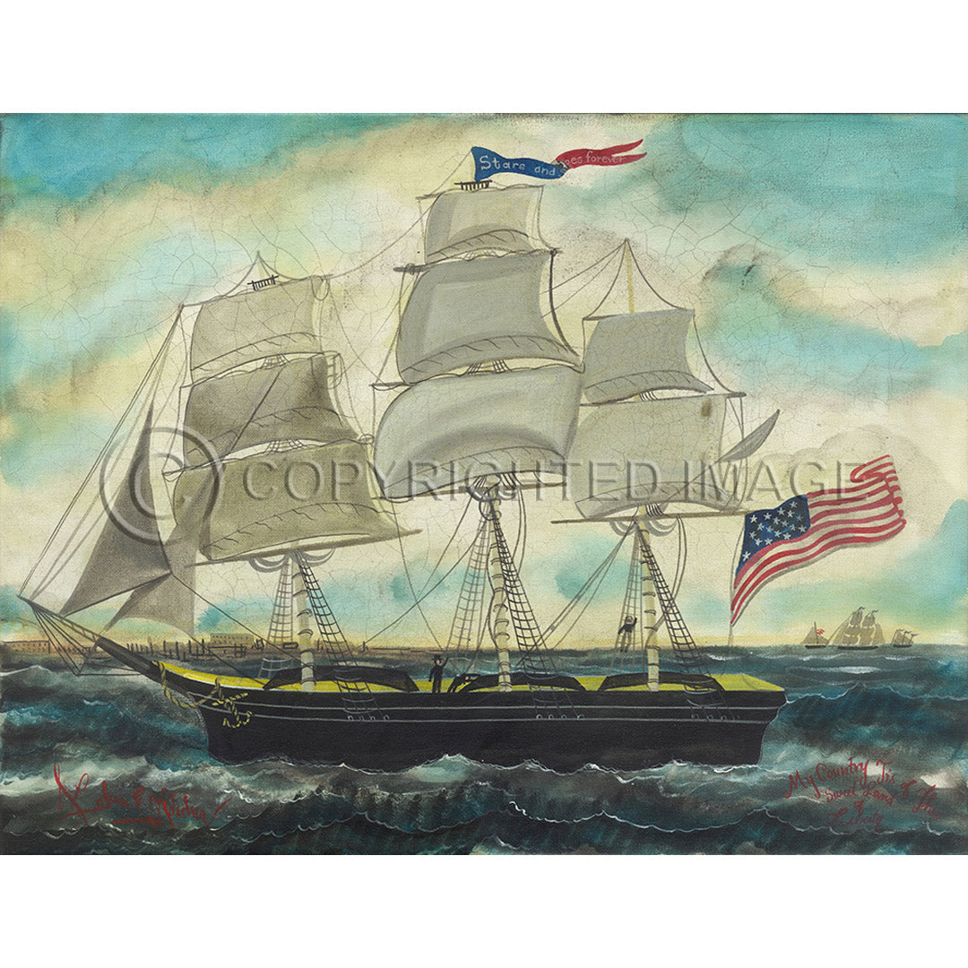 Ship Stars and Stripes Forever 23x30