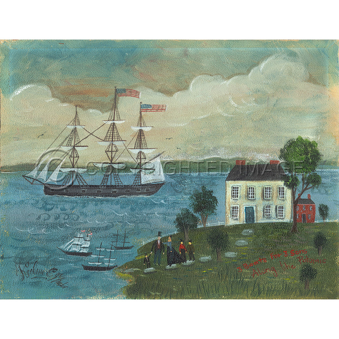 Ship Three Boats For Three Sons 23x30