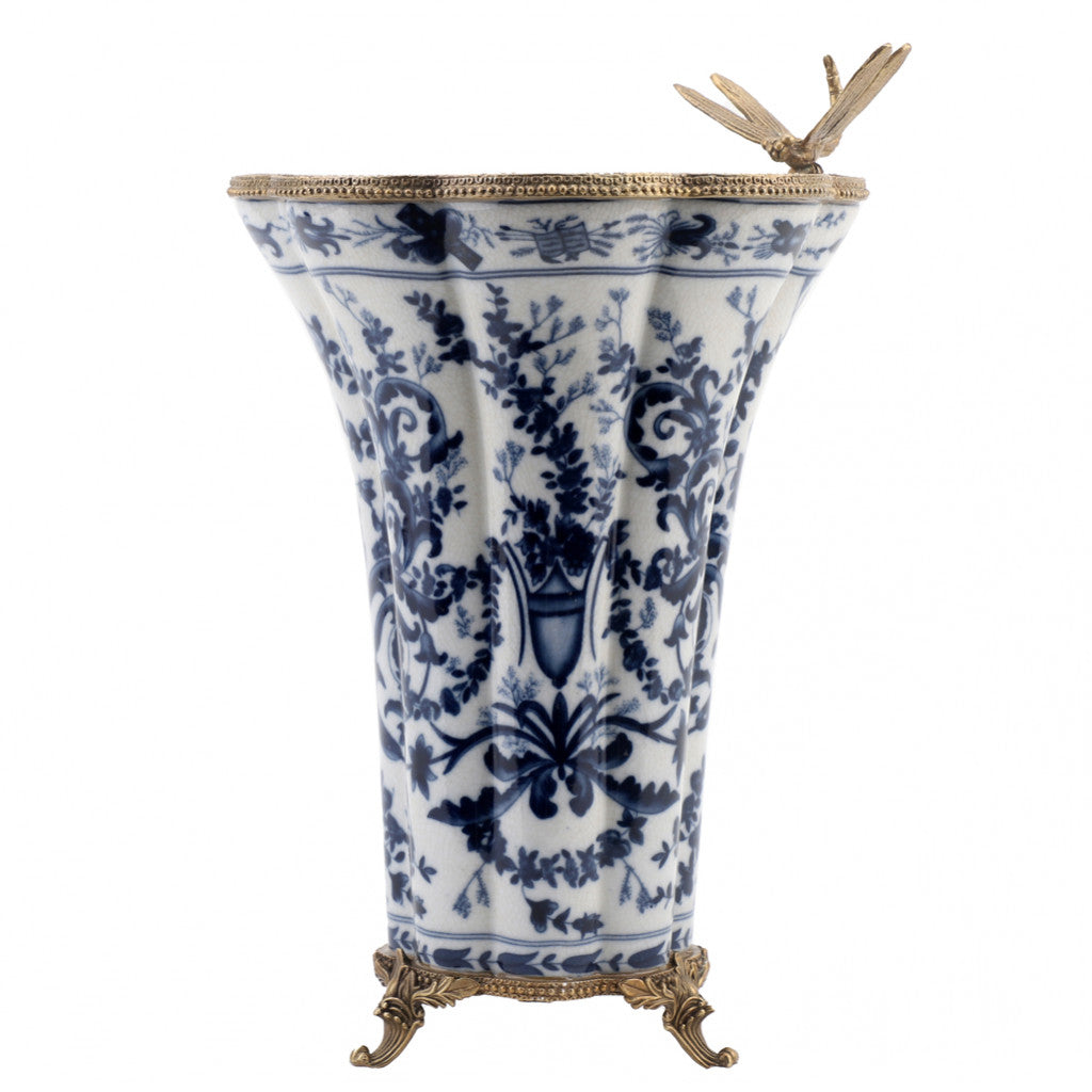 Vase With Bronze Ormolu- Azure Casey
