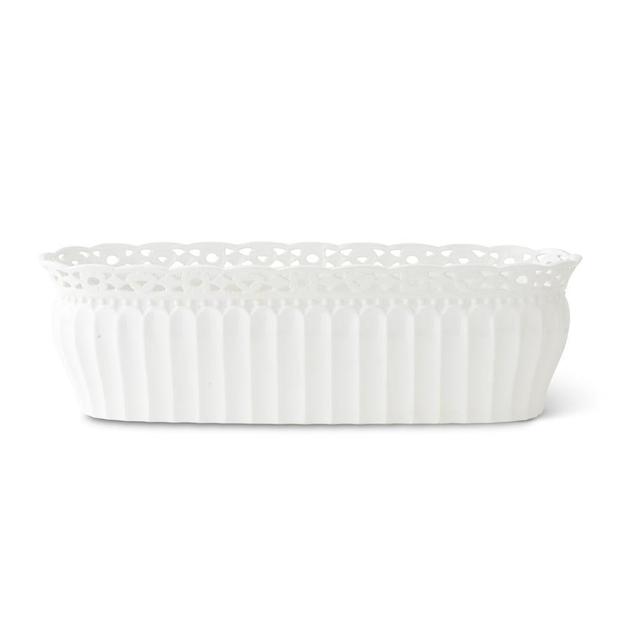 Ceramic Jardinière - White