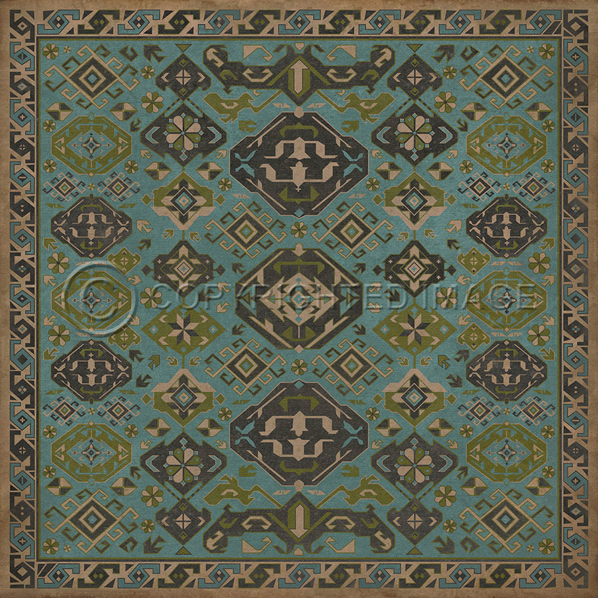 Traditional Stone Blue 72x72