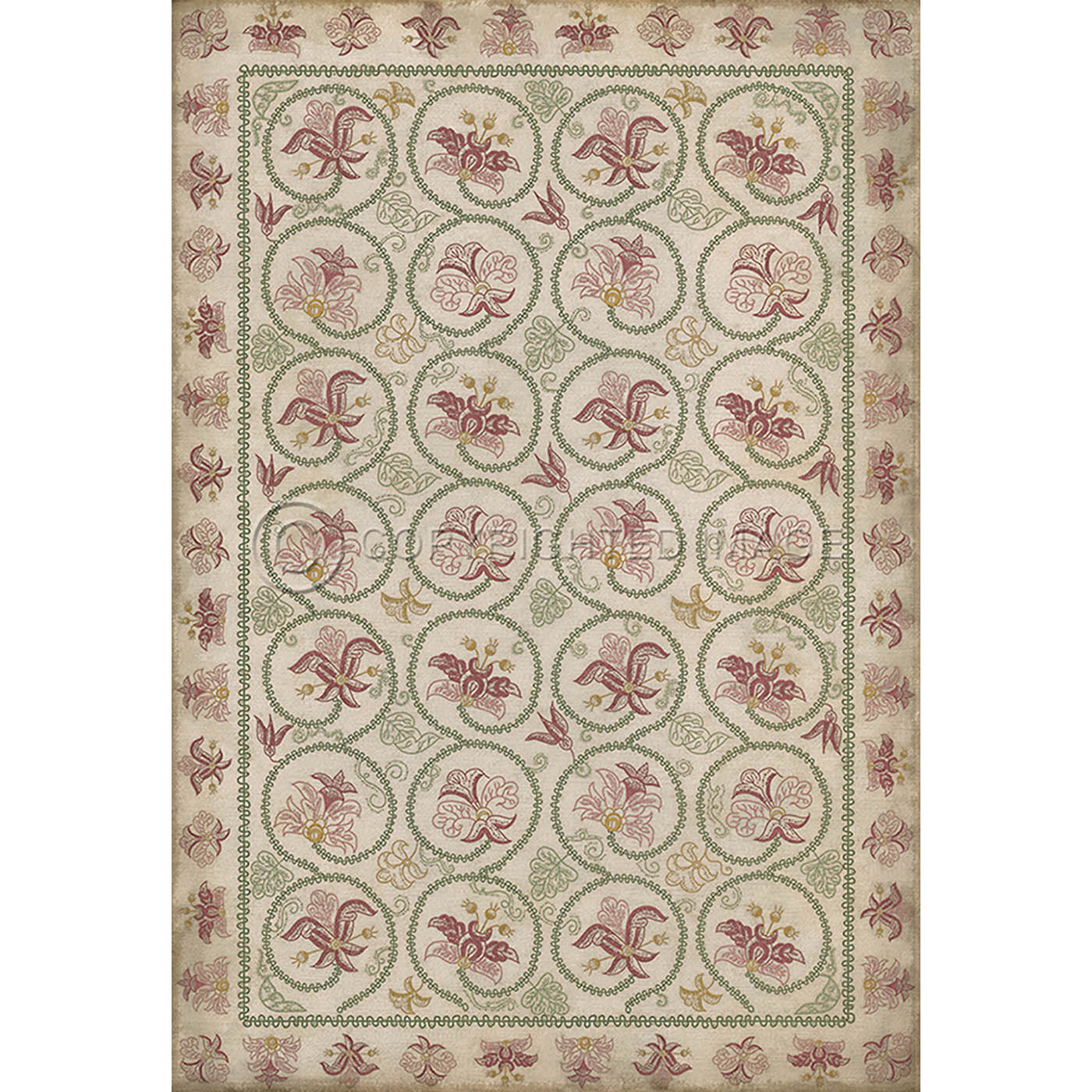 Crewelwork Rose Campion 120x120