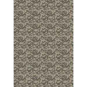 Bachelors Button  Black and Linen 120x120