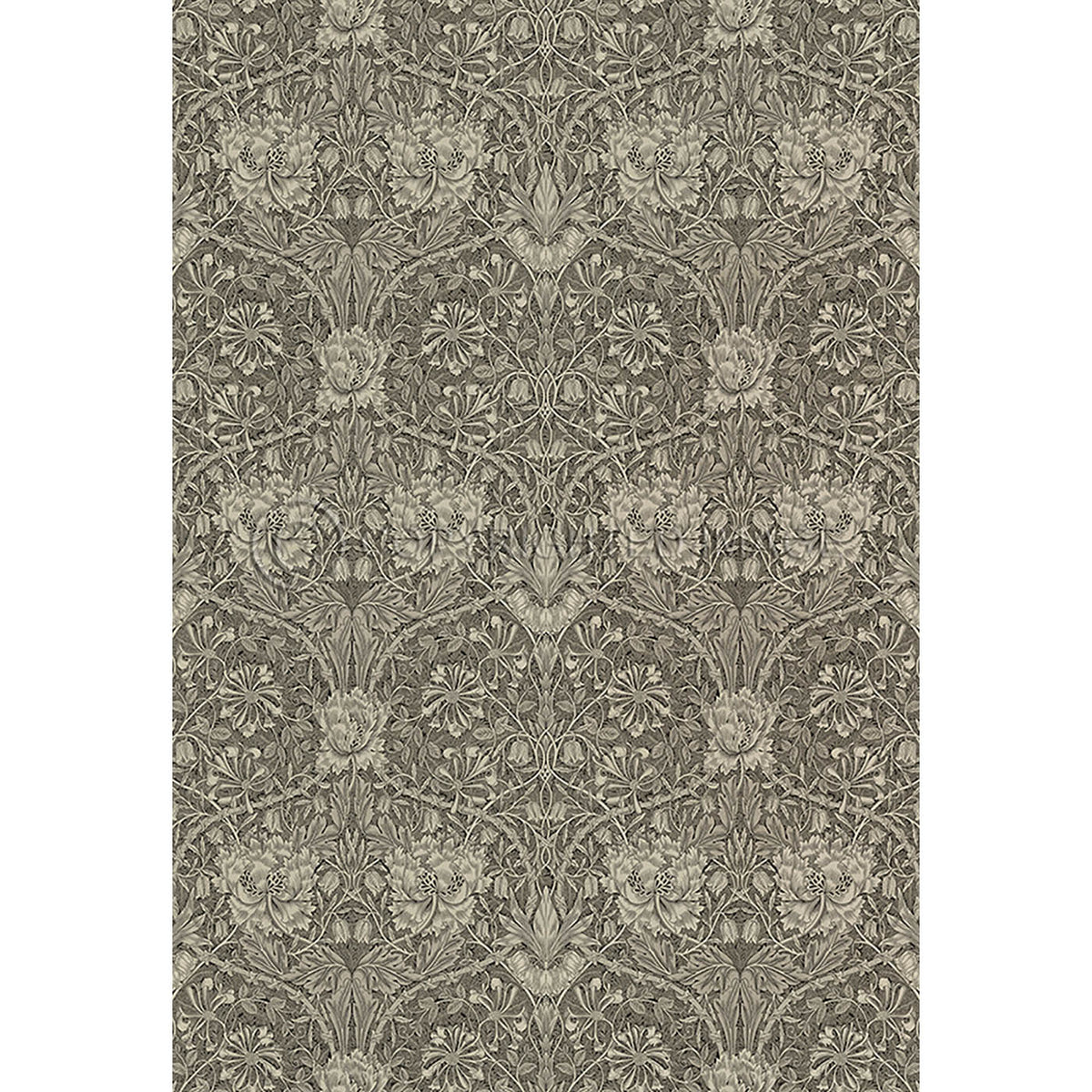 Honeysuckle and Tulip Birch Grey  52x76