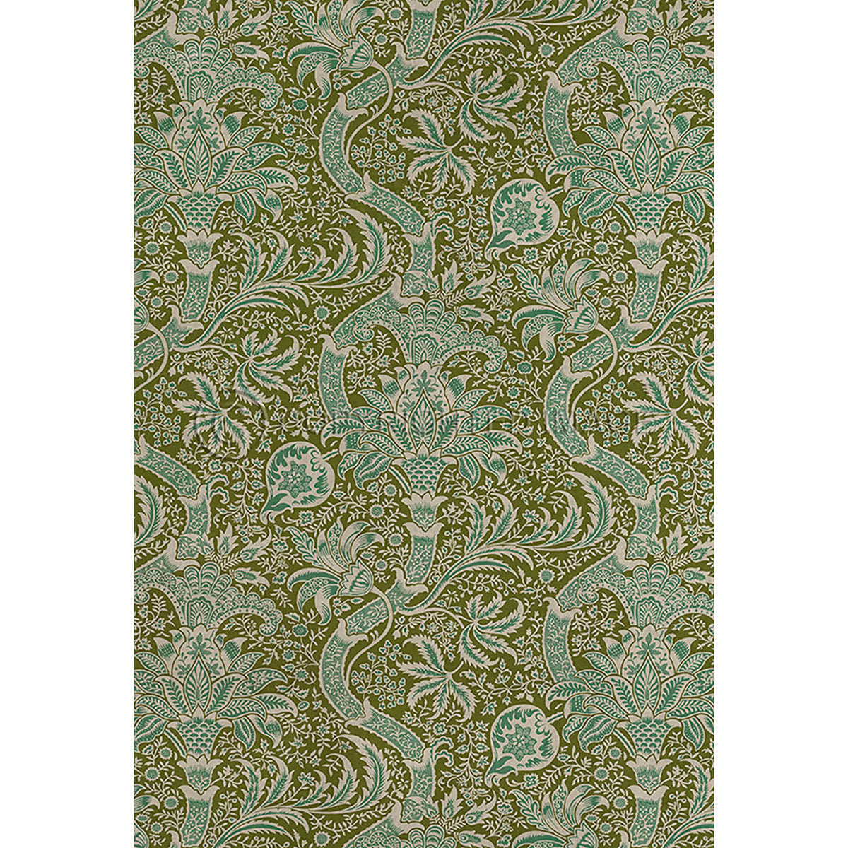 Indian Olive and Teal 52x76