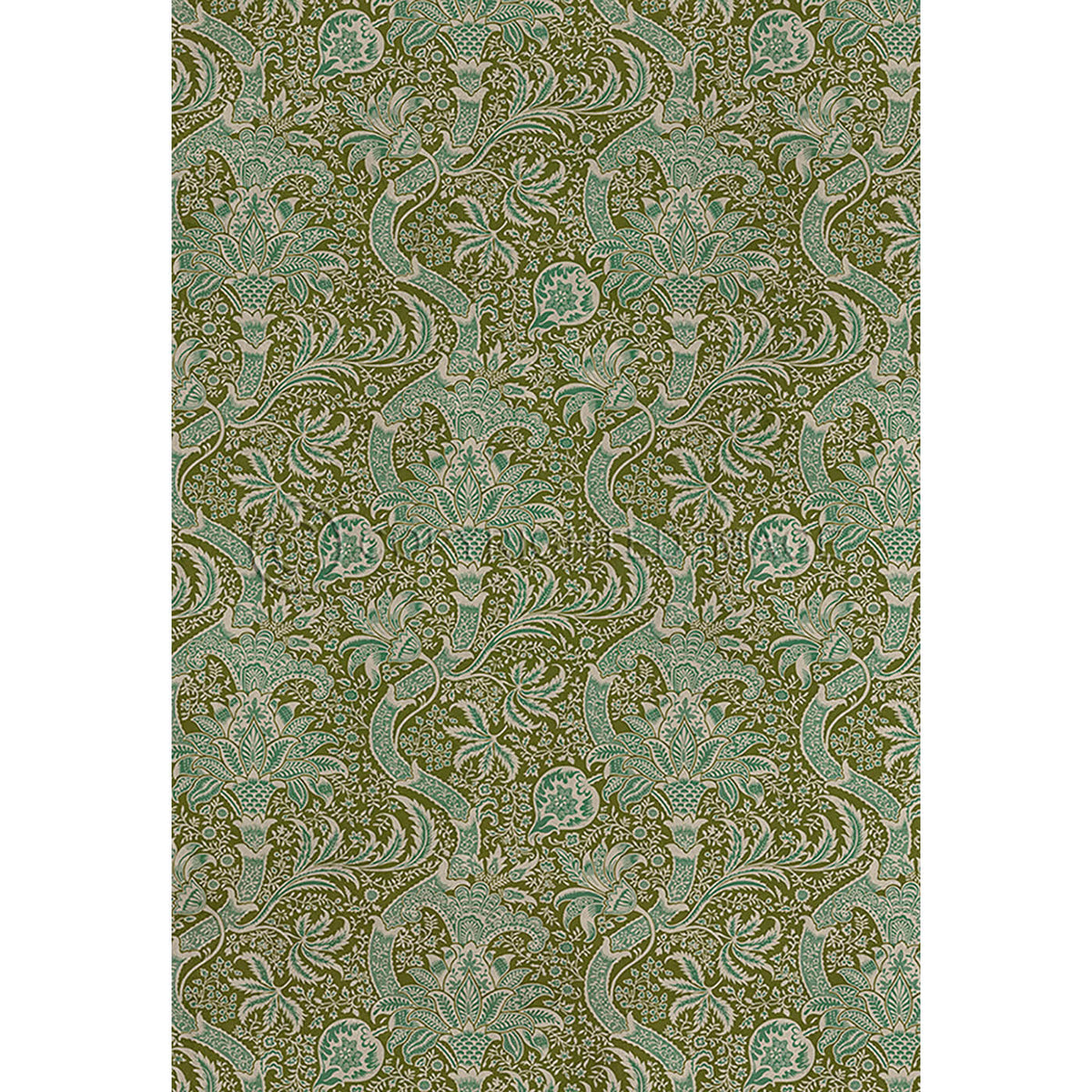 Indian Olive and Teal 70x102