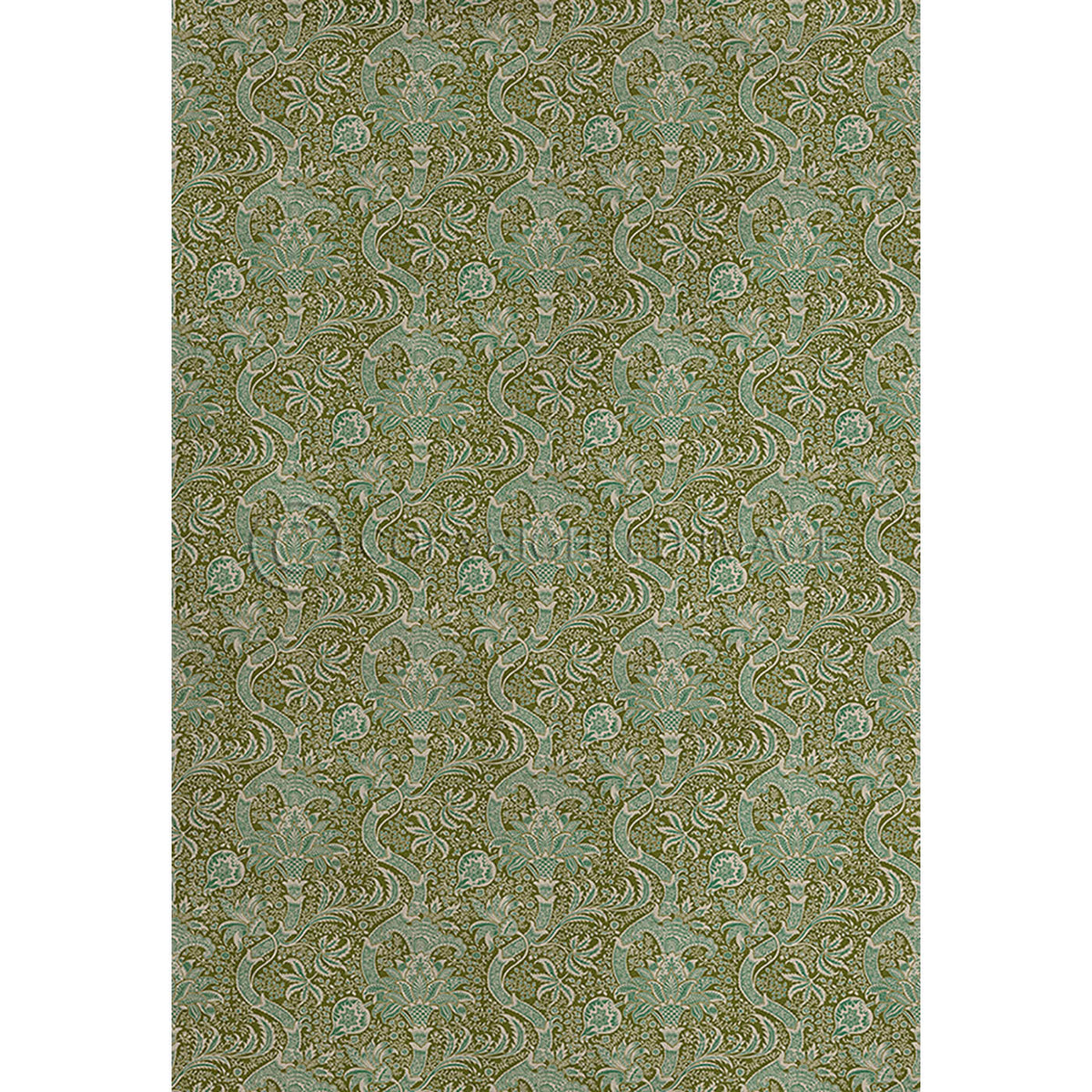 Indian Olive and Teal 120x175