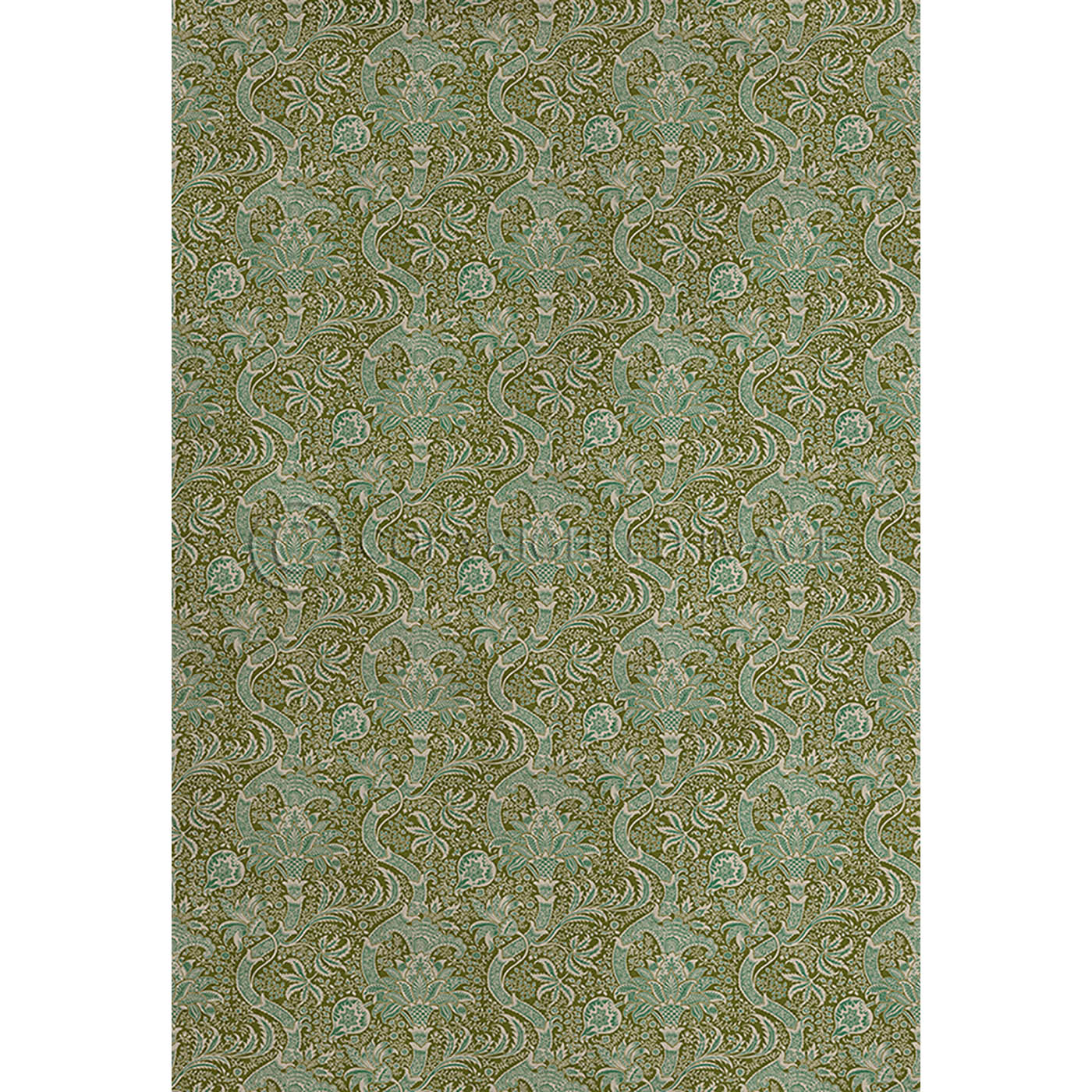 Indian Olive and Teal 120x120