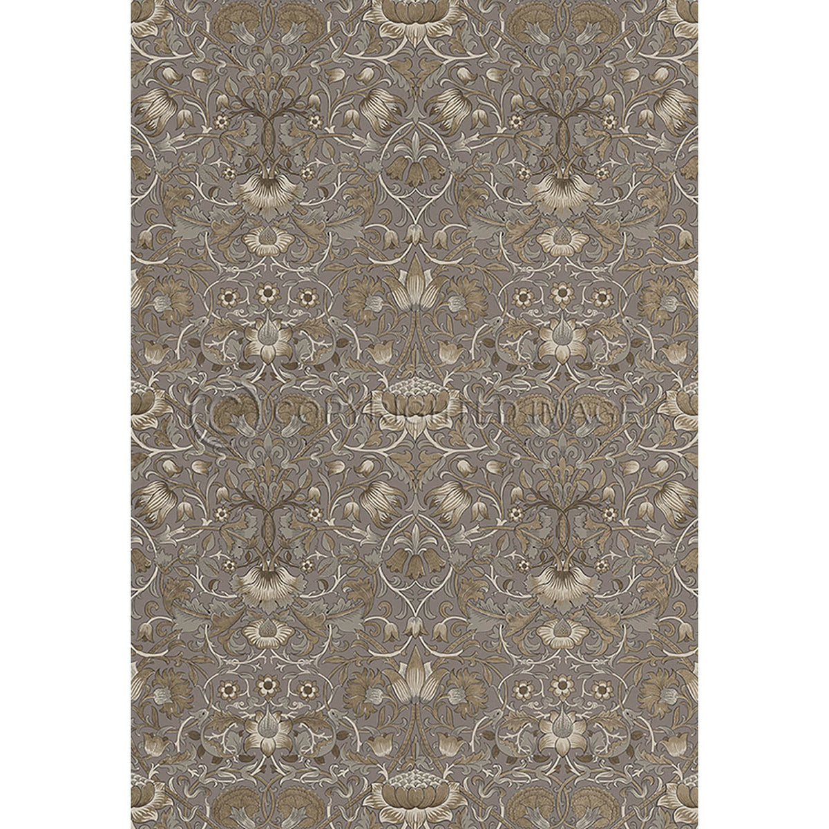 Lodden Taupe and Gold 52x76