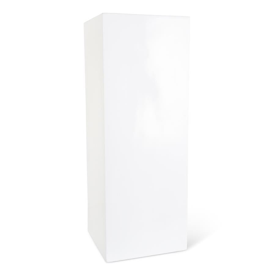 Glossy White Fiberglass Square Pillar