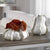 Urchin Textured Ivory Vases, S/2