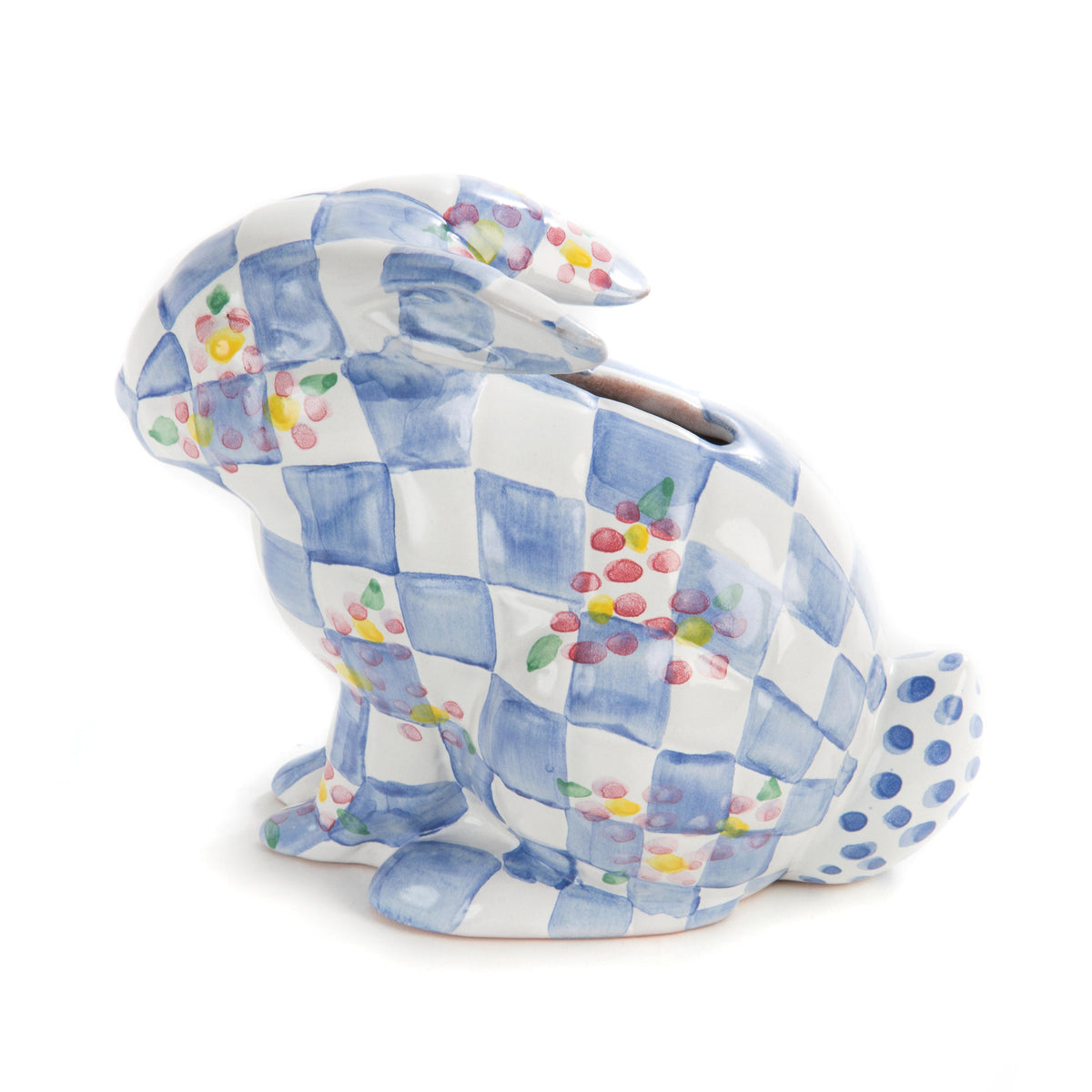 Quilted Bunny Bank - Blue