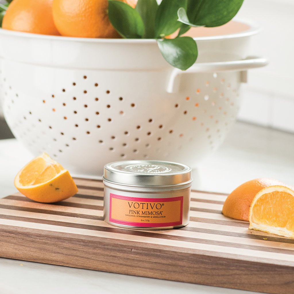 Aromatic Travel Tin Candle-Pink Mimosa