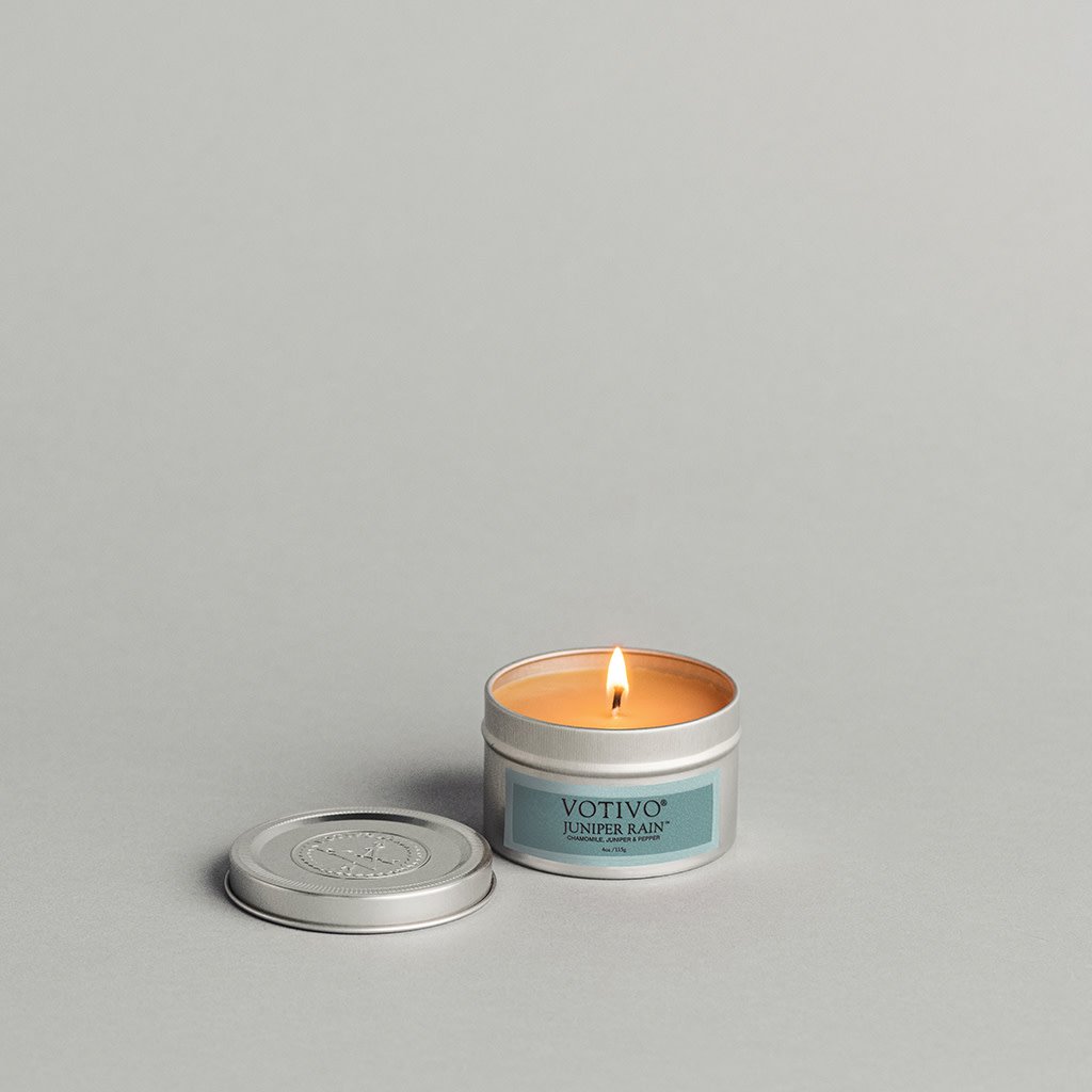 Aromatic Travel Tin Candle-Juniper Rain