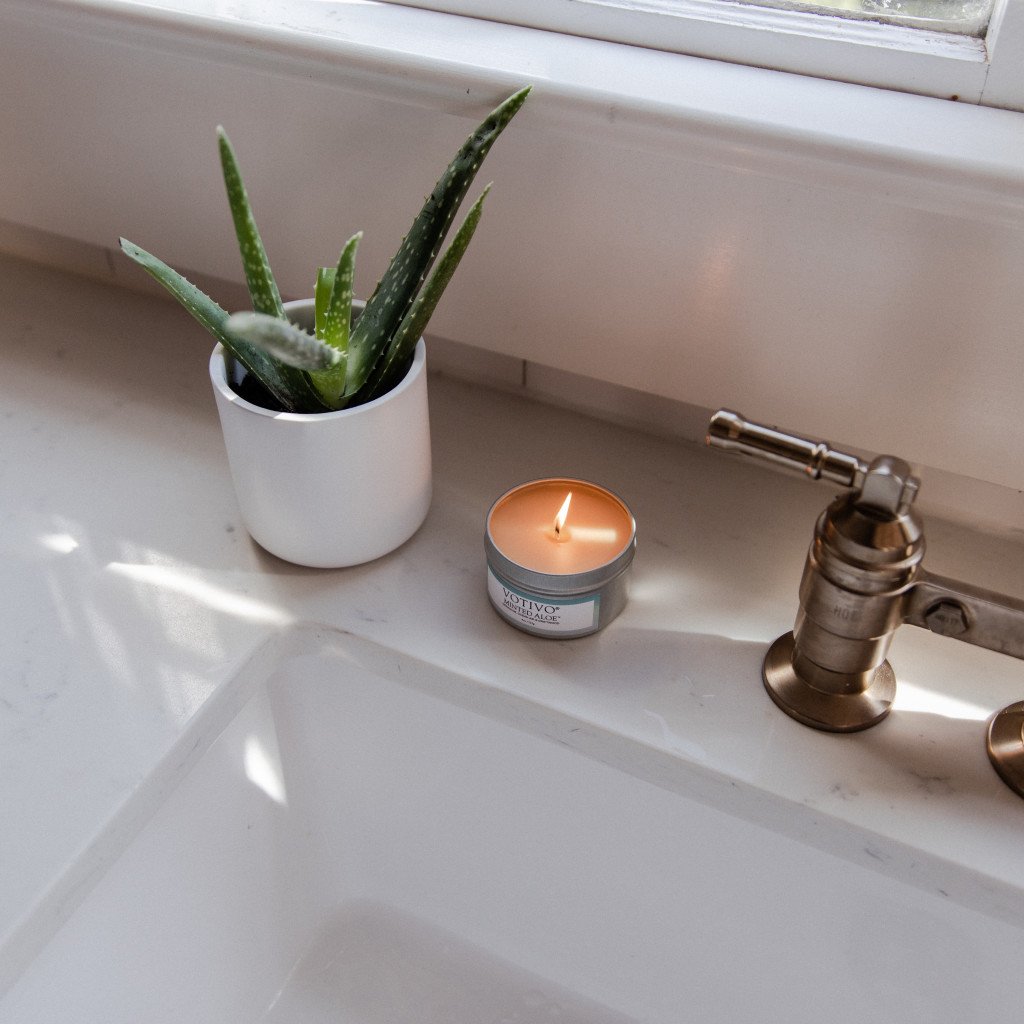Aromatic Travel Tin Candle-Minted Aloe