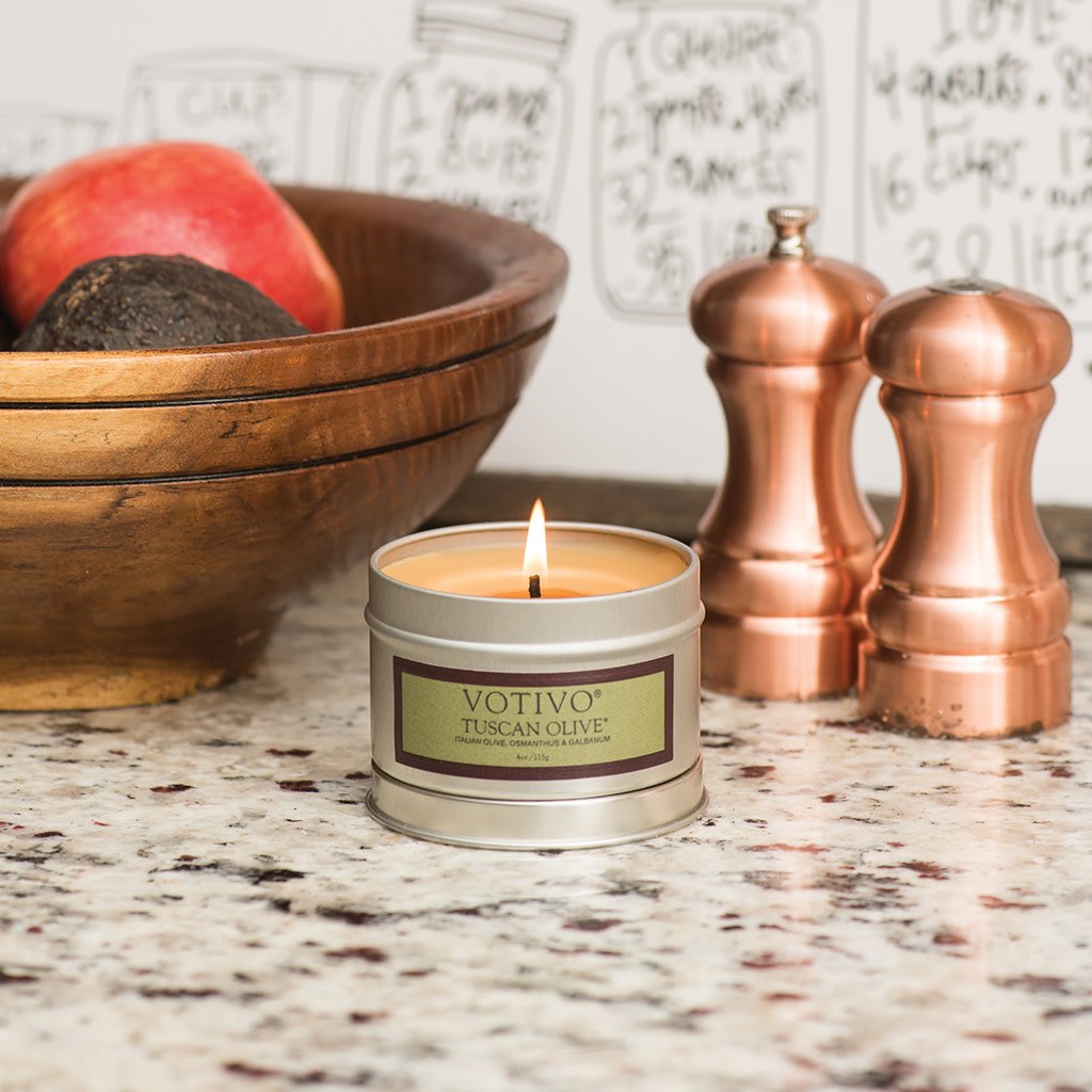 Aromatic Travel Tin Candle-Tuscan Olive