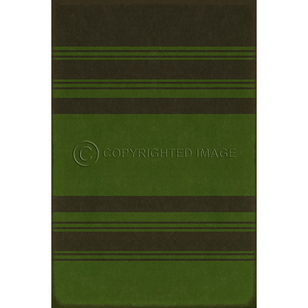 Pattern 50 Organic Stripes Black and Green    20x30
