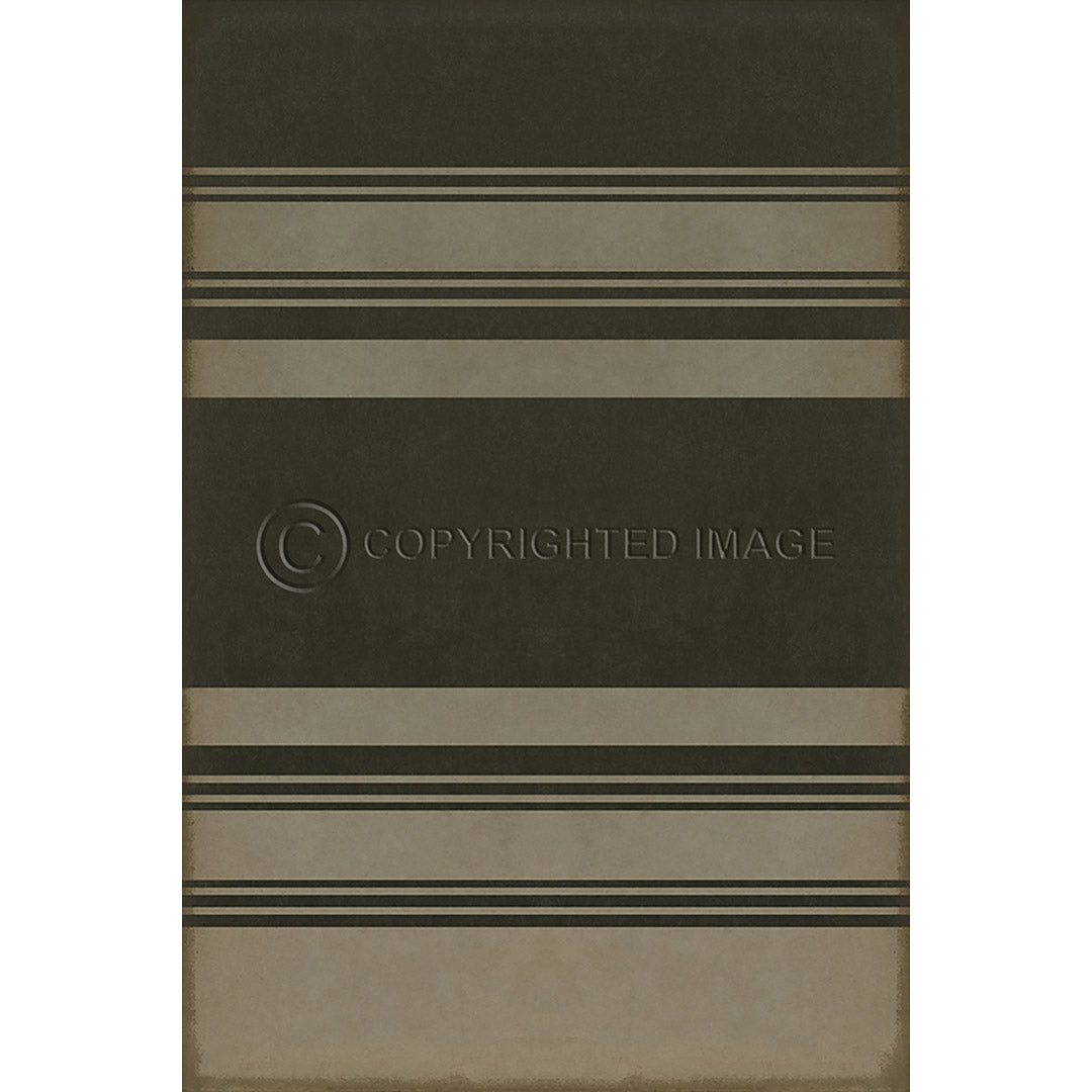 Pattern 50 Organic Stripes Black and Tan    120x120