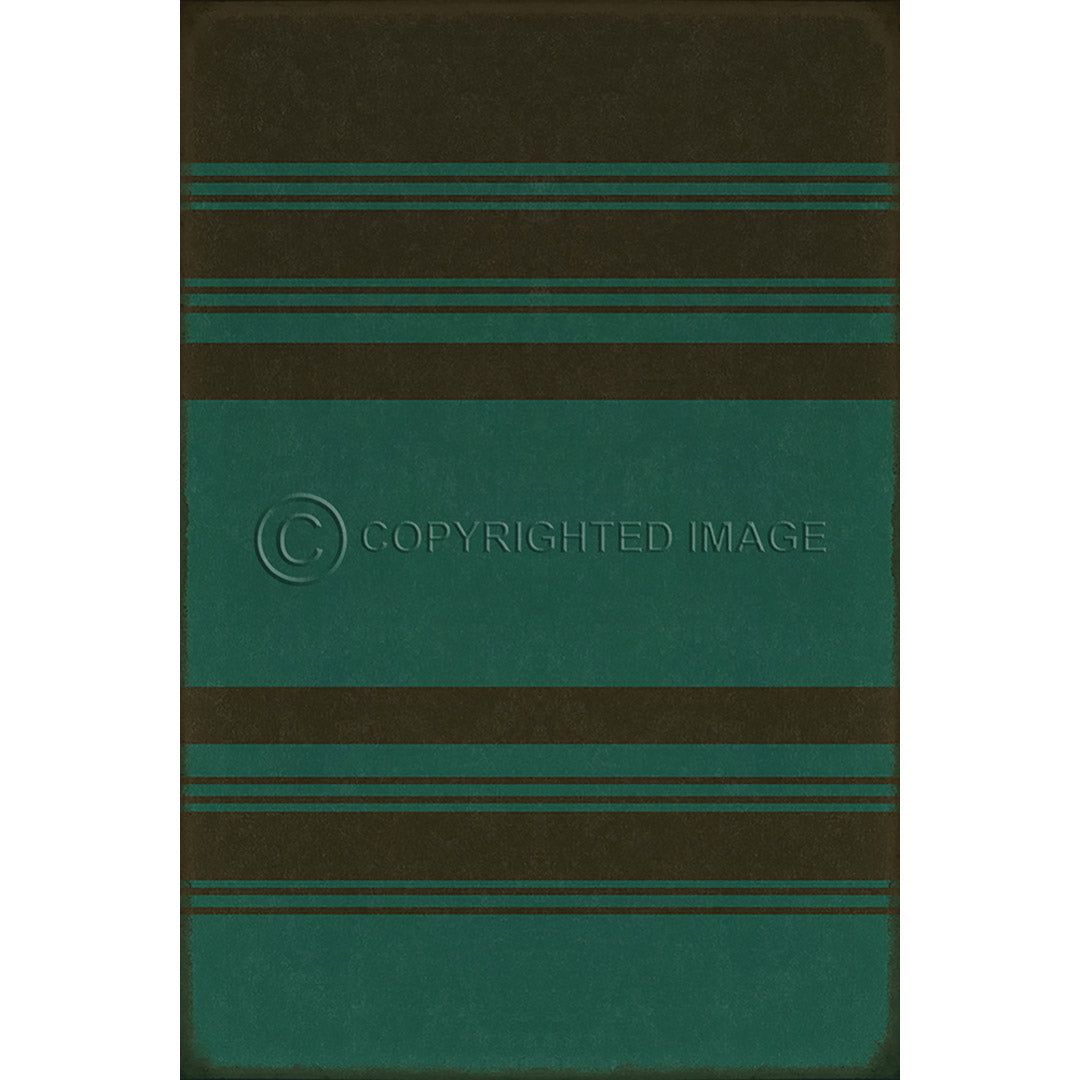 Pattern 50 Organic Stripes Black and Teal    120x120