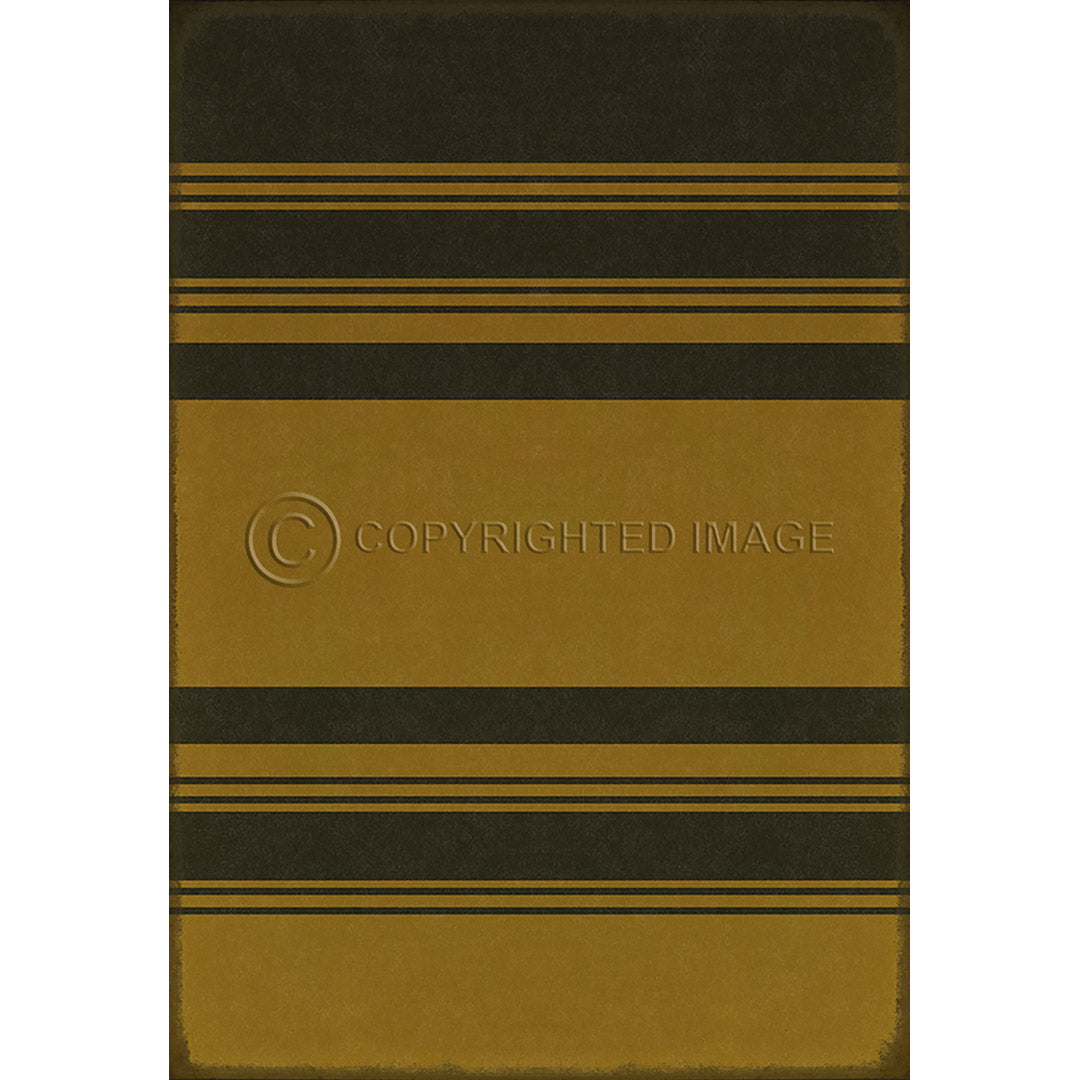 Pattern 50 Organic Stripes Black and Yellow    70x102