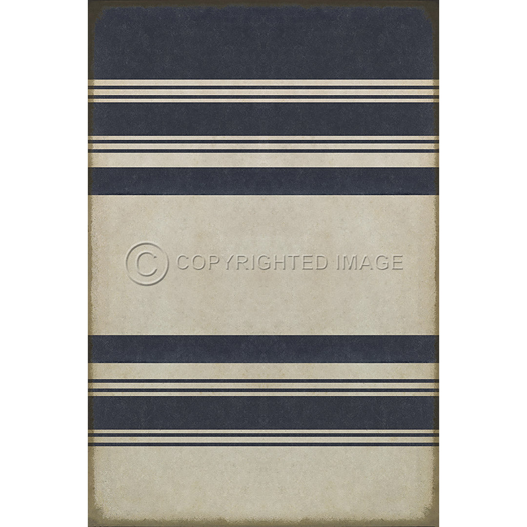 Pattern 50 Organic Stripes Blue and White    20x30