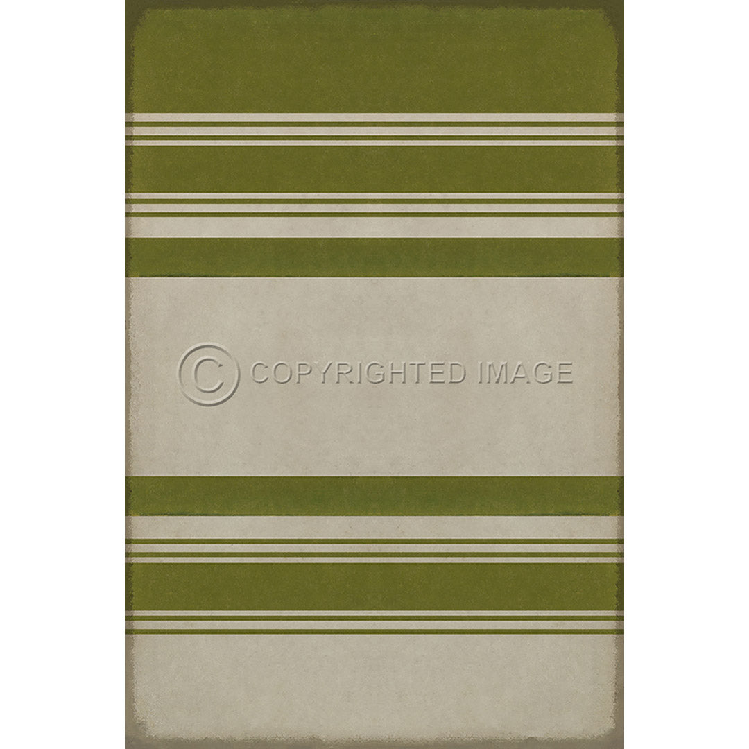 Pattern 50 Organic Stripes Green and White    20x30