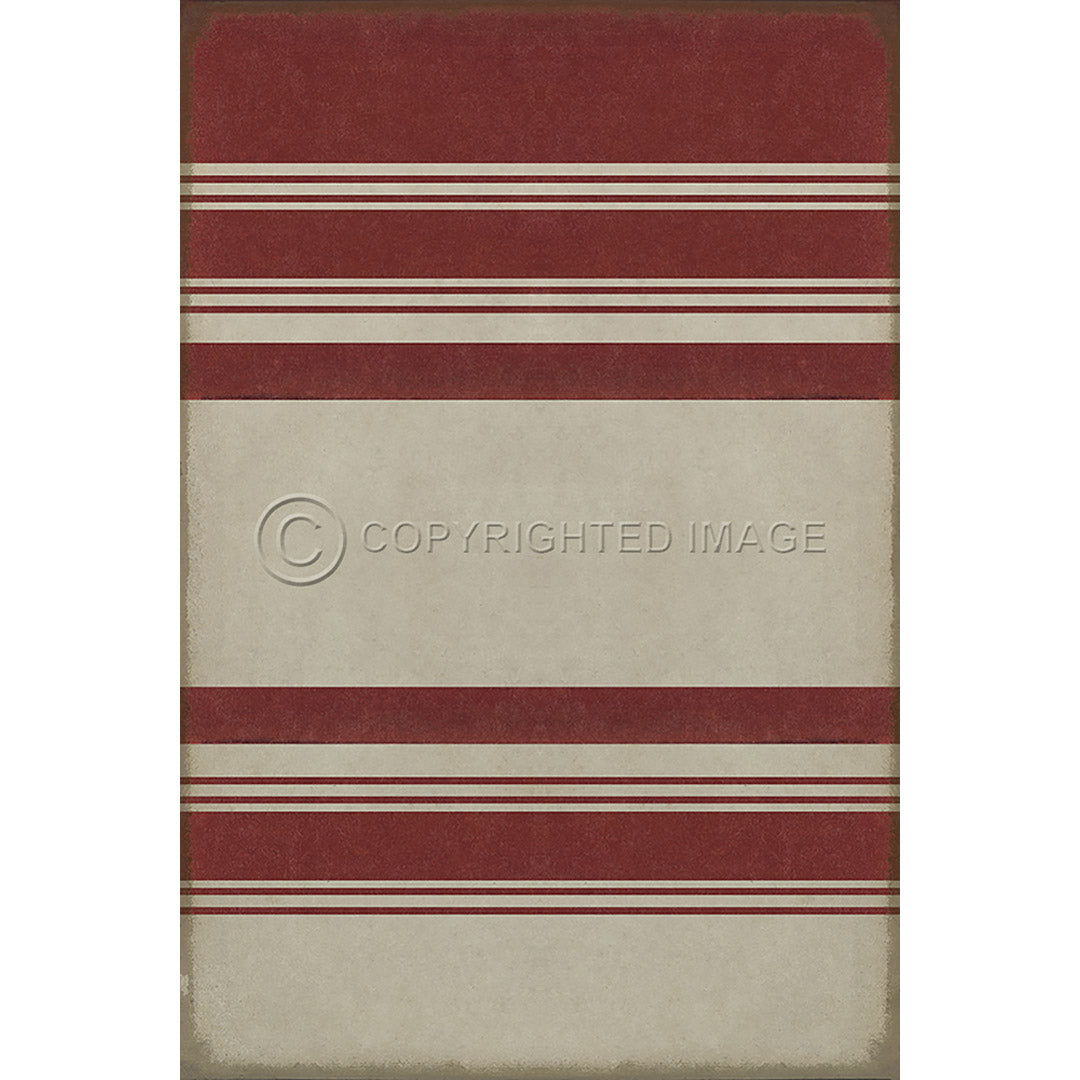 Pattern 50 Organic Stripes Red and White    20x30