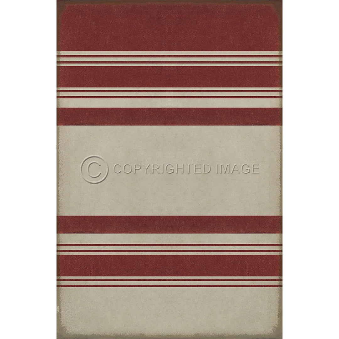 Pattern 50 Organic Stripes Red and White    120x120